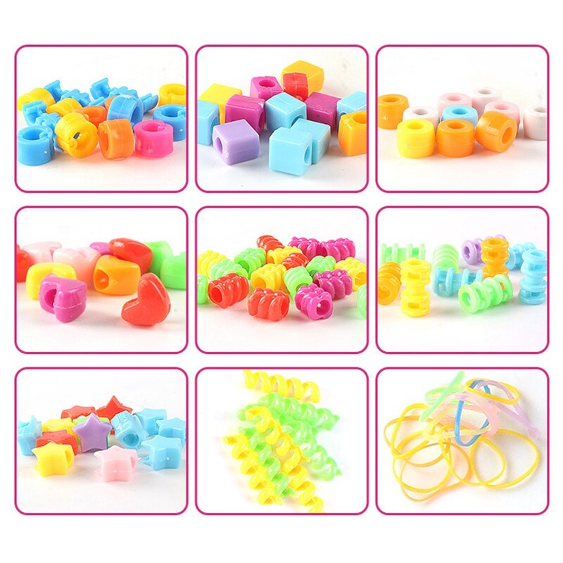Diy-frisuren-flechtgerät, automatisches gerät, buntes seilarmband, machen-hoch, einfaches flechtspielset für mädchen, spielzeug zum rollenspiel