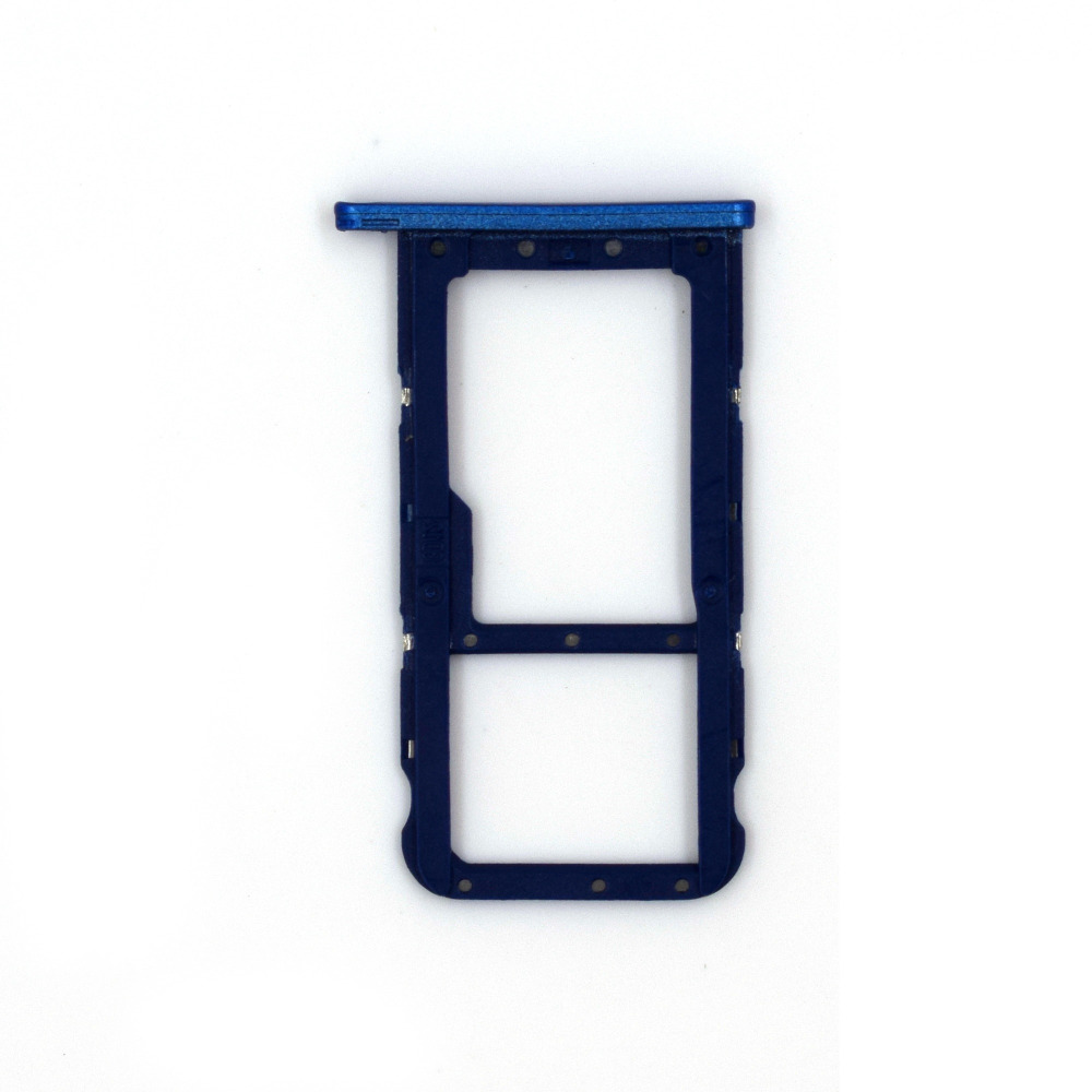 DUAL SIM Micro SD Card Tray Holder Slot Replacement for Huawei P20 lite Nova 3e(Blue)