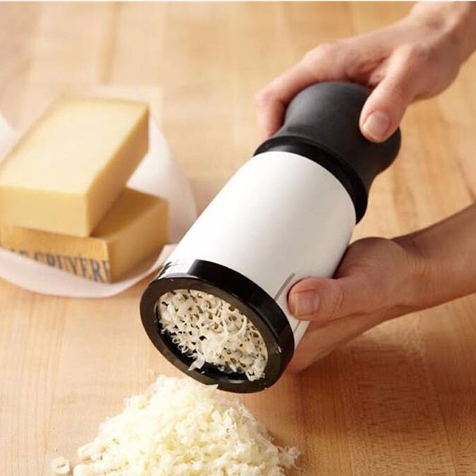 Rvs Kaasrasp Handheld Rotary Chocolade Rasp Snijma... – Vicedeal