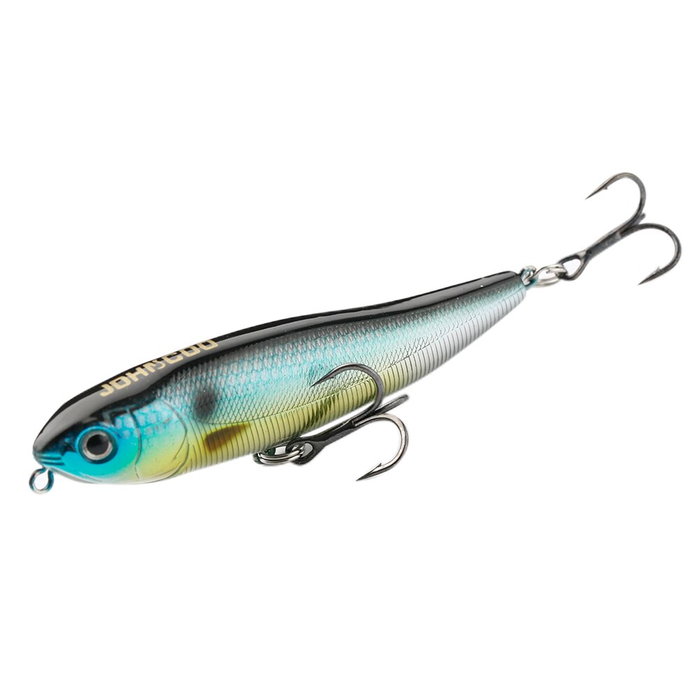 JOHNCOO Topwater ołówek 75mm 98mm przynęta wędkarska dla psa-X i pływająca przynęta dla gitara basowa szczupak chodzić placki wysokiej jakości twarda przynęta: D / 75mm