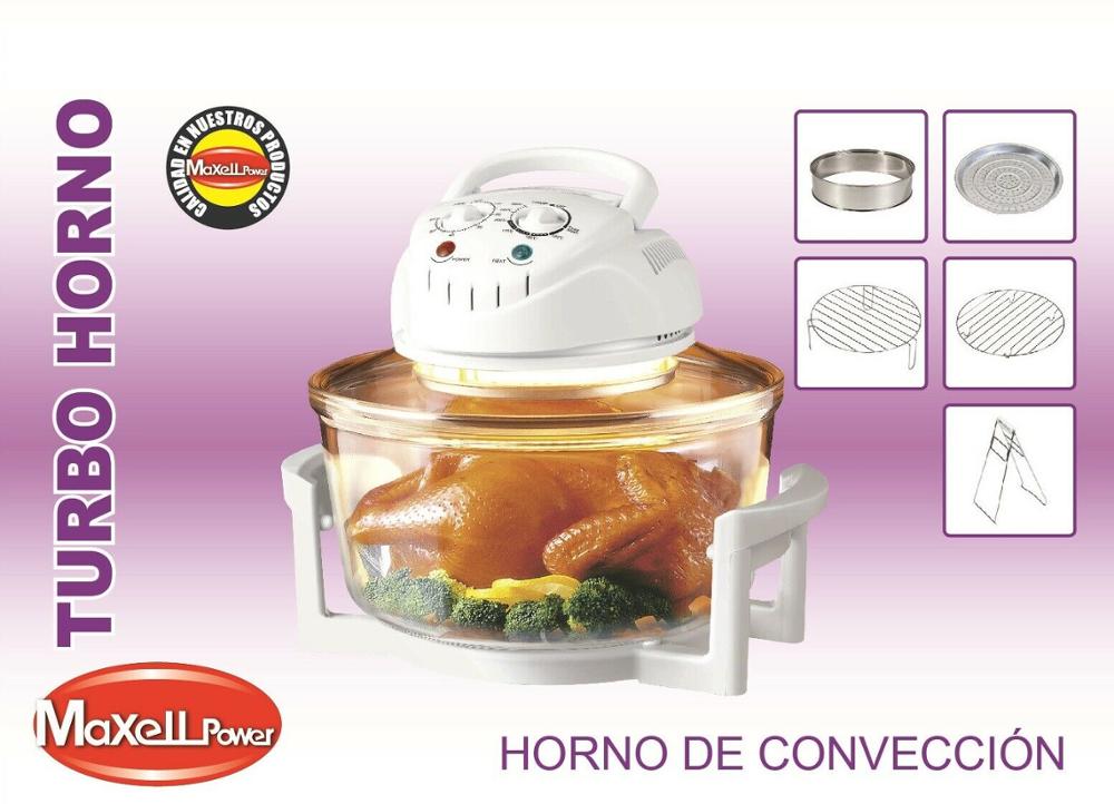 HORNO DE CONVECCION ELECTRICO HALOGENO COCINA SANO 12 LITROS ACCESORIOS