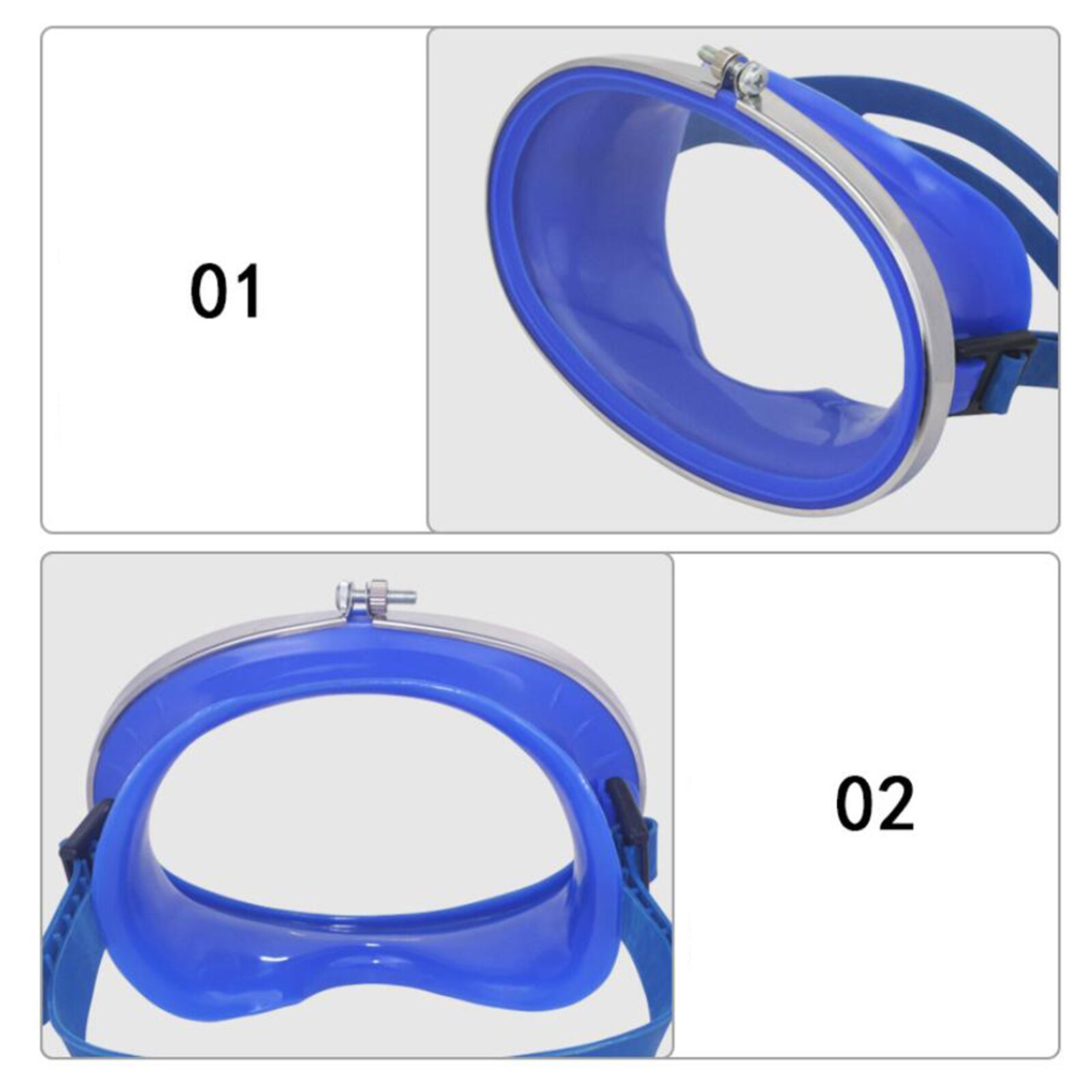 Adults Oval Scuba Dive Mask Waterproof Tempered Glass Underwater Swimming Glasses Scuba Free Diving Silicone Eyewear Equipment