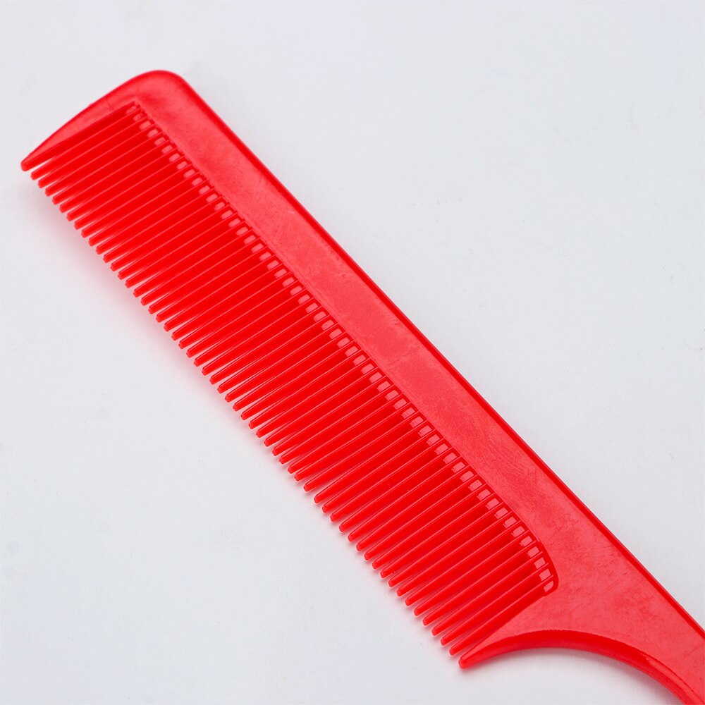 Fine-tooth Hair Comb with Stainless Steel Rat Tail Woman Anti-static Hairbrush Hairdressing Styling Tool