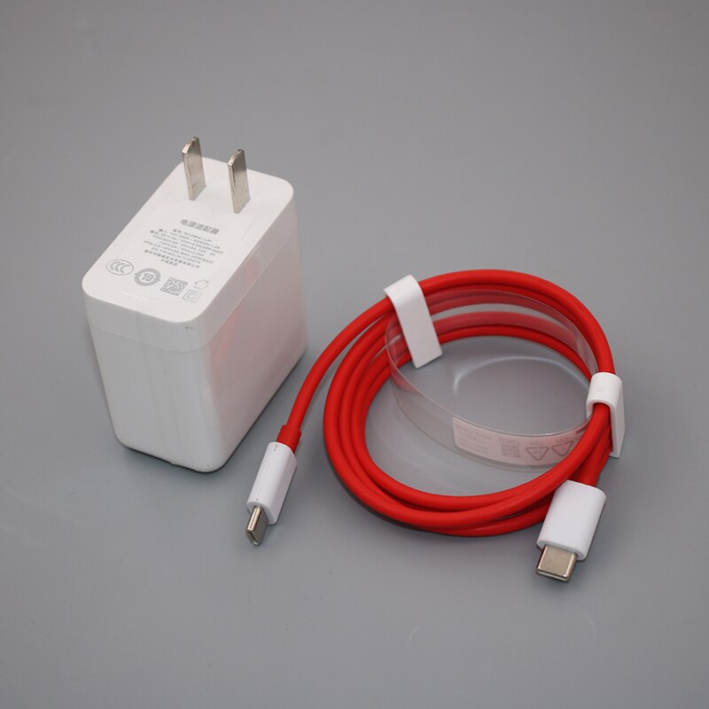 OnePlus 9 Pro 8T Warp Charge 65W Power Adapter White EU US Plug Type C To Type C Cable For One Plus 1+ 9 8 Pro 9R Nord N10 N100: US add cable