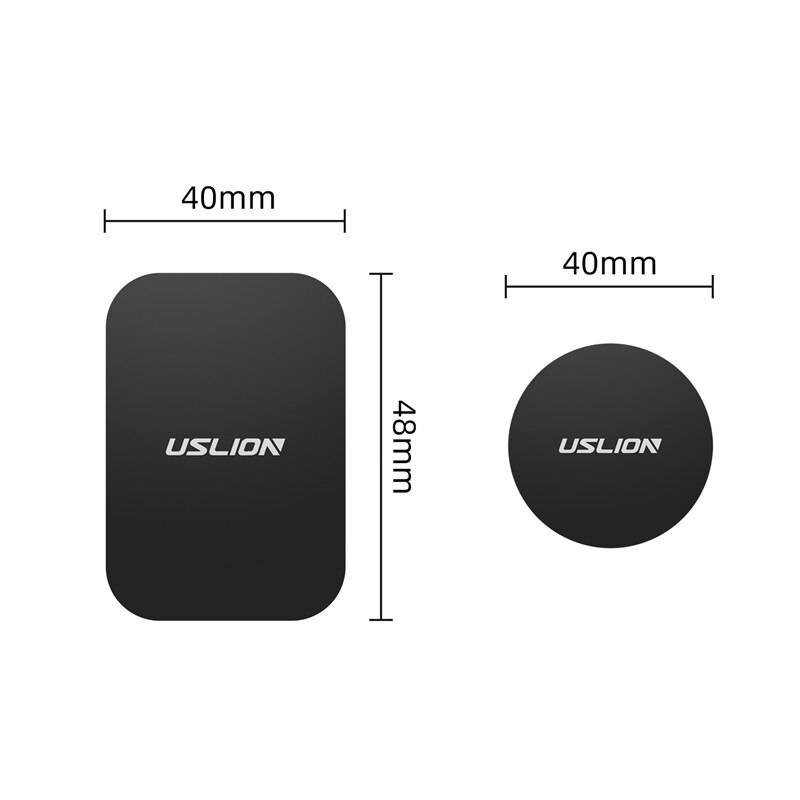 USLION Car Phone Holder Metal Plate Disk Magnet Mobile Phone Holder Metal Plate Iron Sheets Magnetic Car Phone Stand Holders