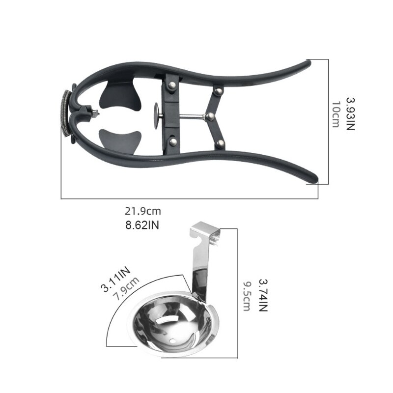 Egg Opener Egg Yolk Automatic Egg Cracking Tool Easy Eggshell Cutter Stainless Steel Eggshell Cutter Egg Separator
