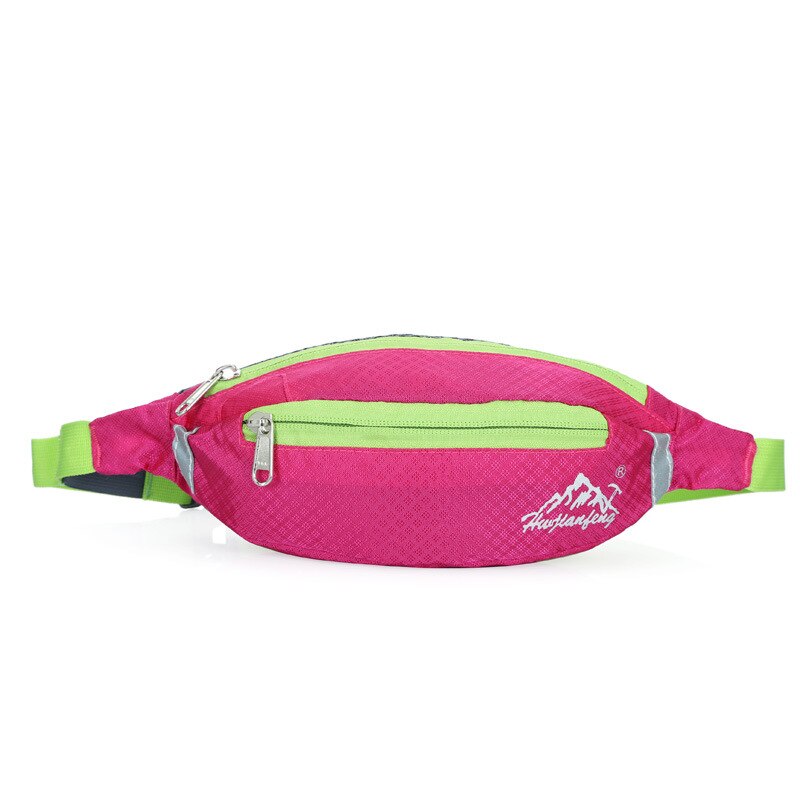 Vanntett nylon Midjeveske - Løping, Reise, Mobiltelefon - 24cm: Rød