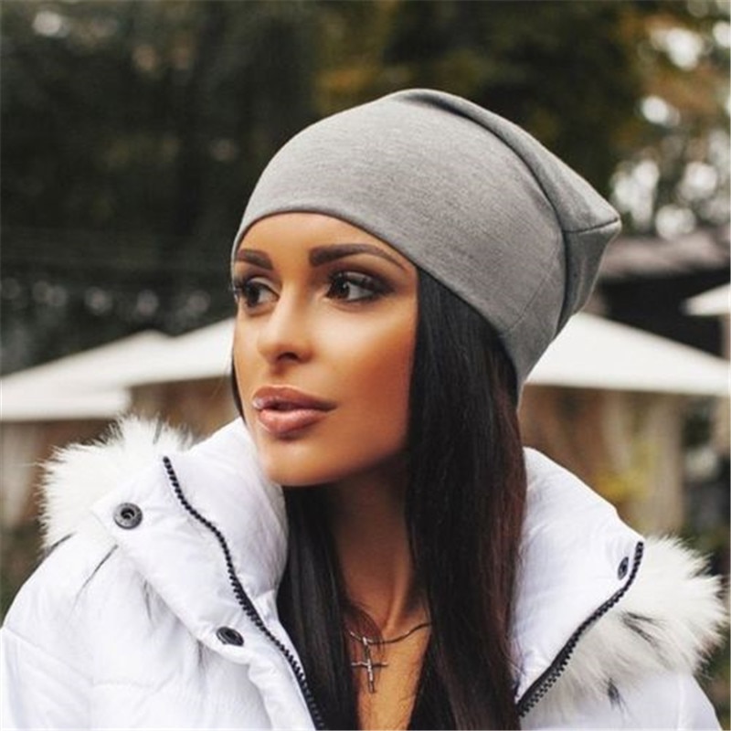 Baggy beanies til mænd vinter beanie udendørs hat kvinder ski hat damer blød afslappet unisex hatte bomuld voksen