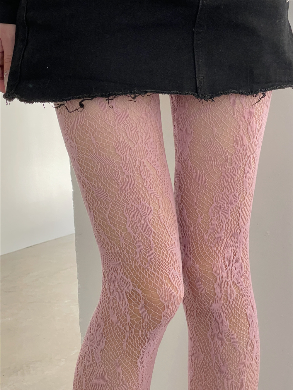 würzig Mädchen Y2K-Stil Blumen-Gittergewebe-Socken, bunt bestickt, aushöhlen, Damen-Strumpfhose, sexy Jahrgang-Spitze, lange Socken: Türkis
