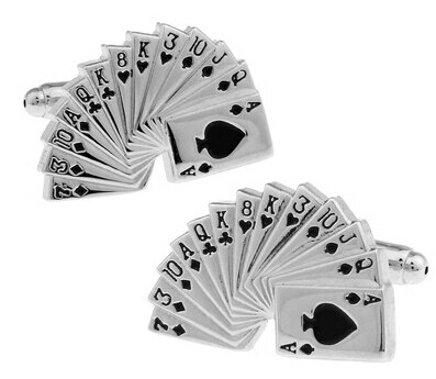 Casino Manchetknopen Gokken Poker Dobbelstenen Koper Manchetknopen en retail: 10