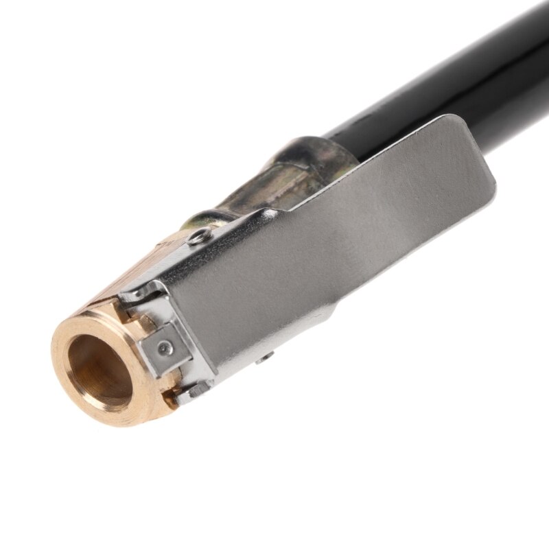 Air Tyre Inflator Pressure Car Auto Tire Pump Hose Gauge Flexible Hose Connector