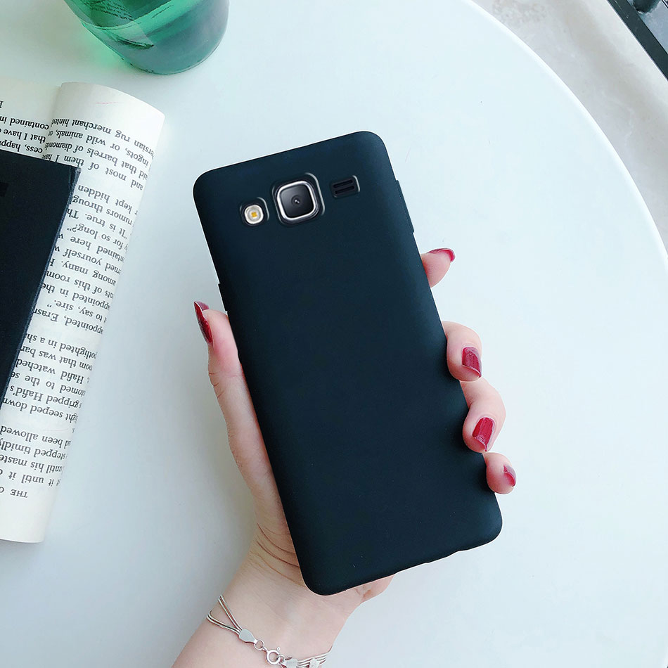 Candy Color Silicone Phone Case For Samsung Galaxy J5 J500 J5 J510 Matte Soft Tpu Cover: EVA / Blue