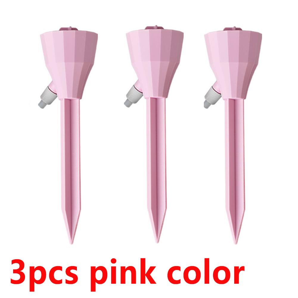 Adjustable Drip Irrigation System Automatic Self Watering Spikes for Plants Indoor Outdoor Potted Plants Irrigation System1-3pcs: WHITE