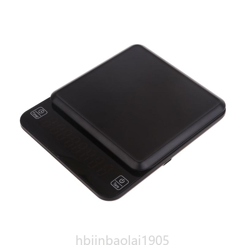 E74E Digitale Küchenskala Kaffee Skalen 3 kg/0,1 g Espresso -Skala mit Timerfunktion