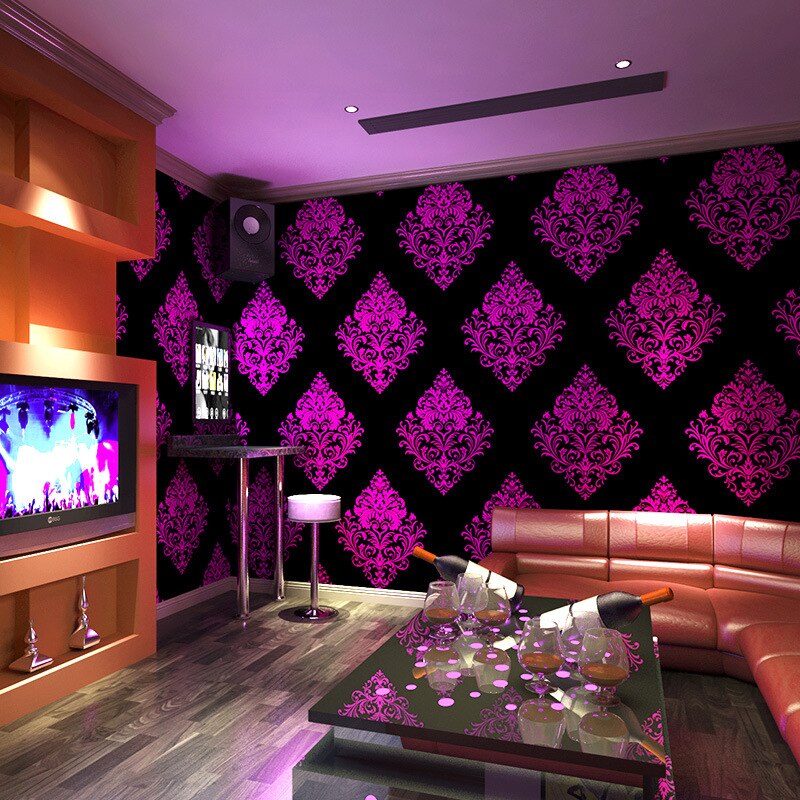 Ktv tapet karaoke hall flash væg klud 3d reflekterende speciel bar tema boks korridor europæisk baggrund væg tapet