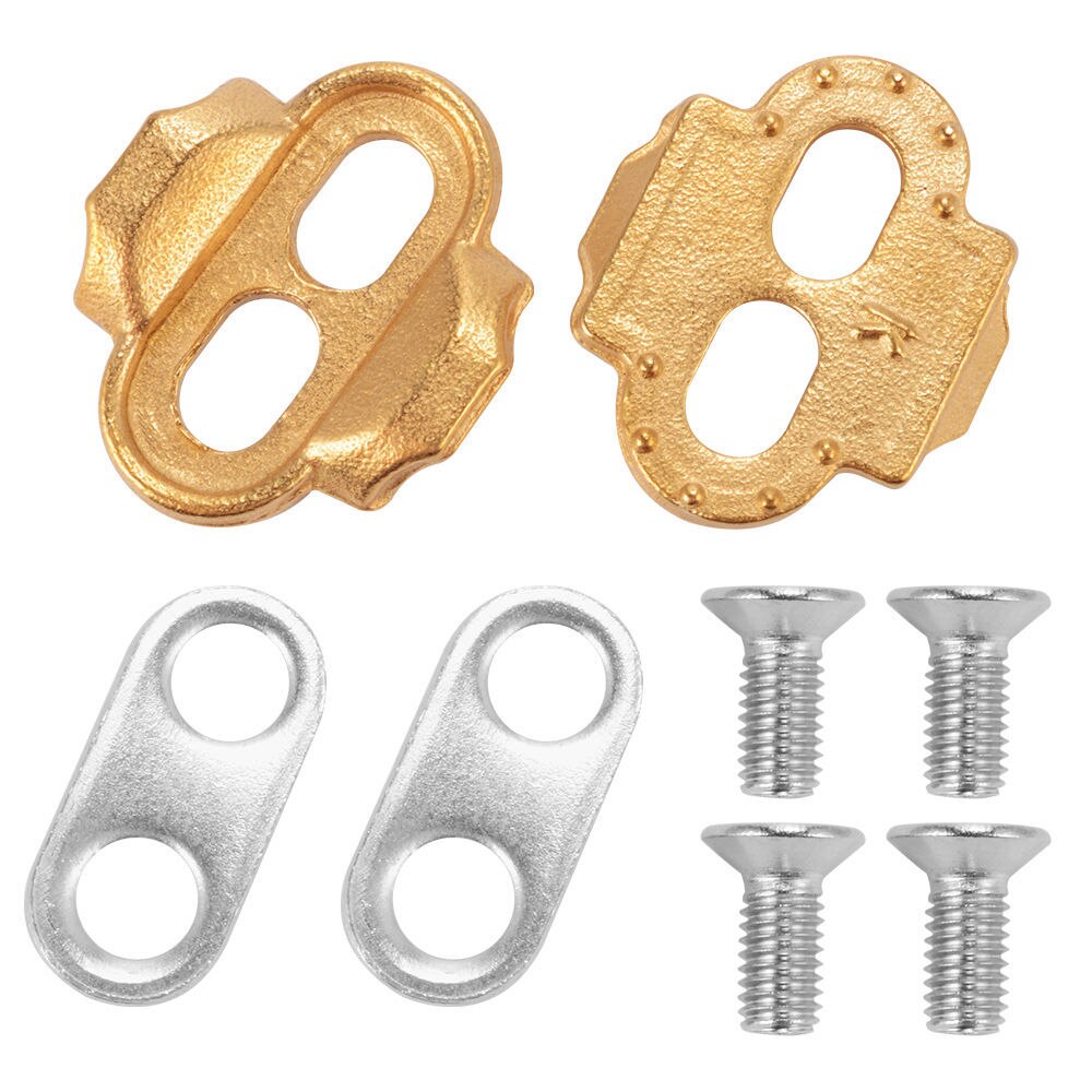 Bike Shoes Cleats Locking Plate MTB Lock Pedal Lock Riding Shoes Splint Set,Bicycle Premium Cleats Crank Brothers: Gold