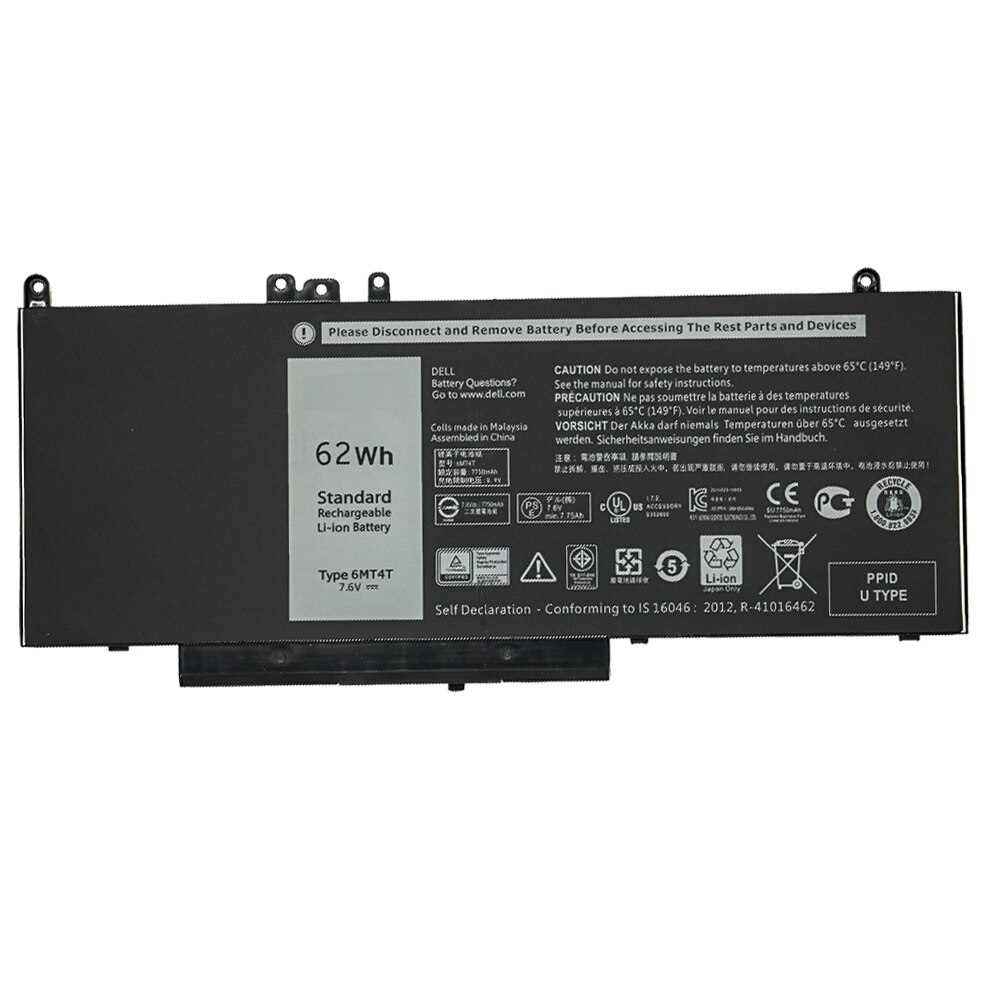 SHUOZB-batterie pour ordinateur portable 6MT4T 7V69Y TXF9M 79VRK 07V69Y, pour Dell Latitude Precision 14 5470 15 5570 3510 E5470 E5570 M3510