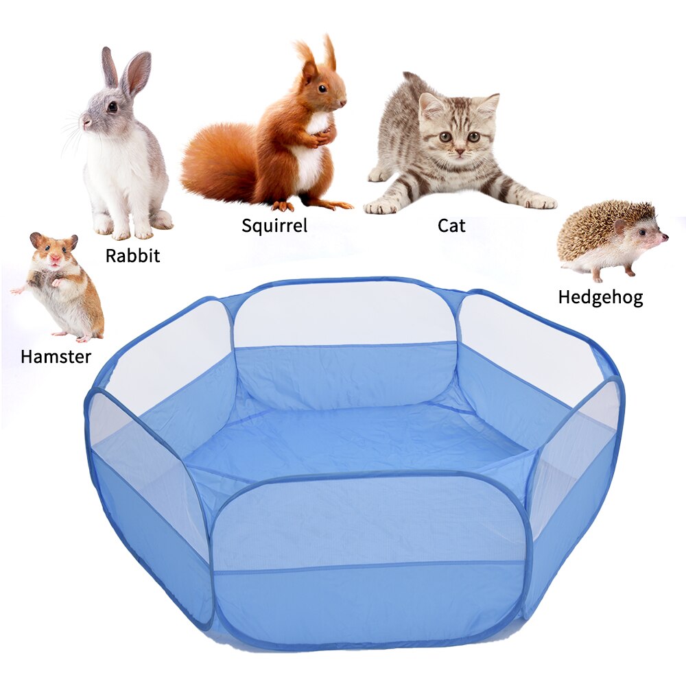 Pet Playpen Portable Open Small Animal Tent Game Fence For Hamster Guinea Pigs Indoor Outdoor