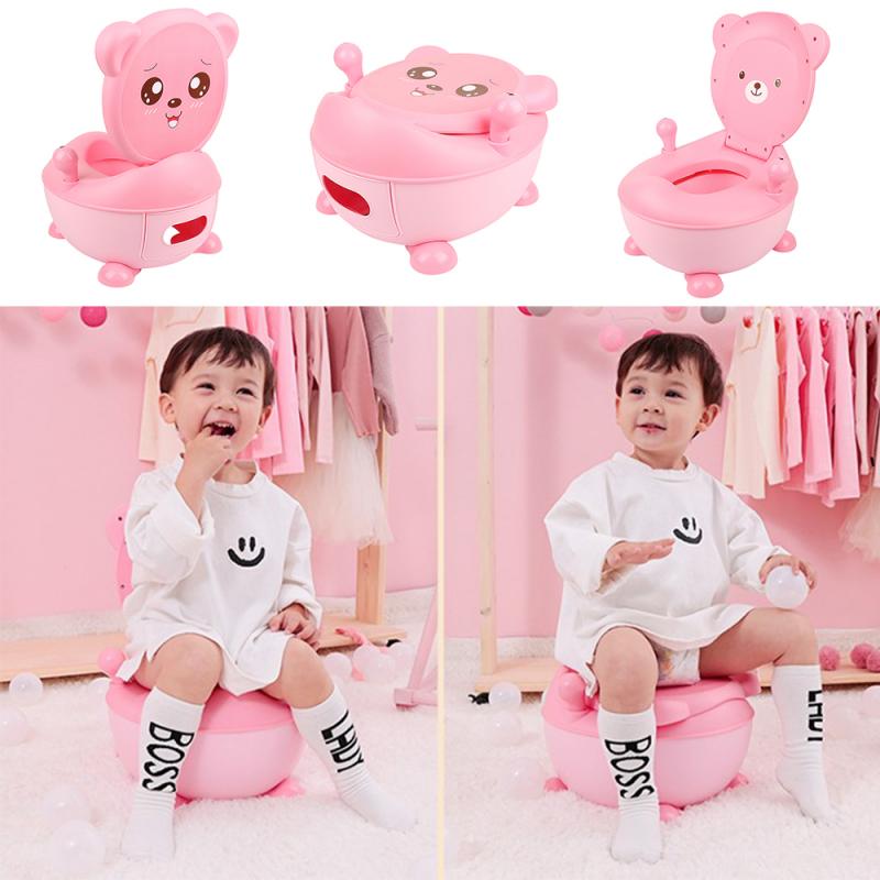 Przenośny pojemnik na przybory toaletowe dla dzieci składany fotelik dla niemowląt chłopcy dziewczęta z miękka poduszka Bebe nocnik siedzisko treningowe HWC