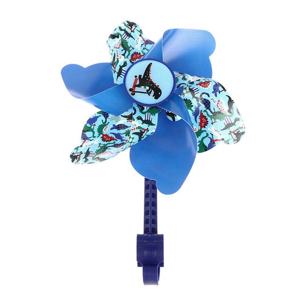 Kinderen Fiets Stuur Bloem Kleurrijke Pinwheel Windmolen Decoratie Voor Kids Fiets Scooter Onderdelen Accessoires: Blue dinosaur