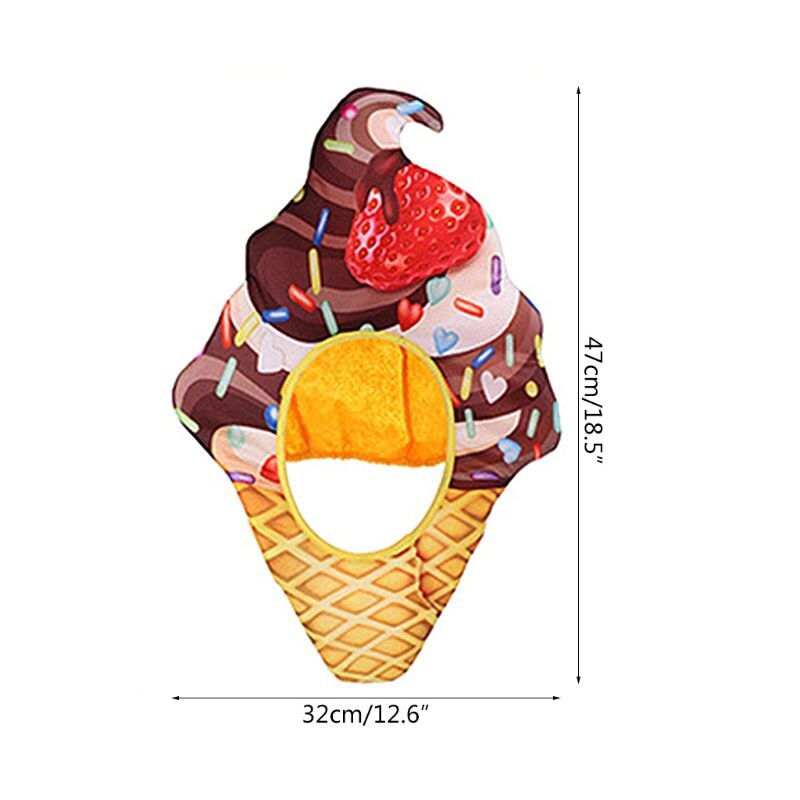 Unisex rolig frukt mat mössa mask halloween fest cosplay huvudbonader huva hatt karneval huvudbonad dekor