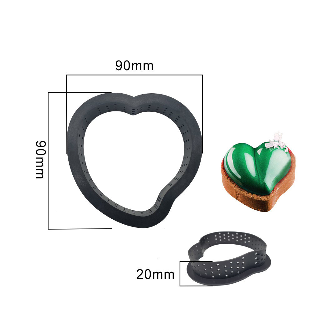 5-20 stücke Perforierte Kunststoff Torte Ring Kreis DIY Französisch Obst Mousse Kuchen Nachtisch Formen Cutter für Küche Gebäck dekorieren Werkzeug: Rosa / Hase Ohr