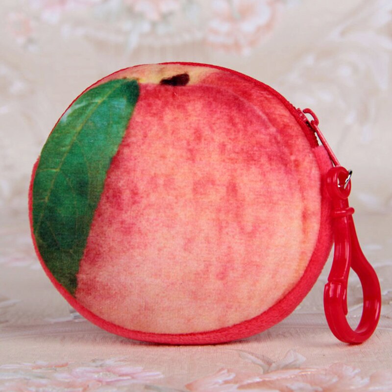 Pluche Rode Watermeloen Coin Zakken Fruit Portemonnee Grote Volume Apple School Kids Pen Potlood Bag Zipper Case Populaire Portemonnees: 5