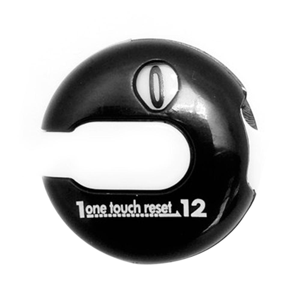 Mini Golf Score Counter PP Plastic Glove Hat Clip Style One-touch Reset Scorekeeper Scoring Tool Golf Supplies: Black and white