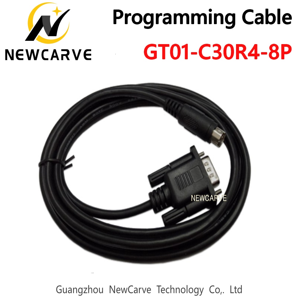 Plc program kabel  gt01-c30 r 4-8p kommunikation mellem  gt11 gt15 gs2110 hmi til fx serie  fx1s fx1n fx2n plc  c50 r 4 c100 r 4