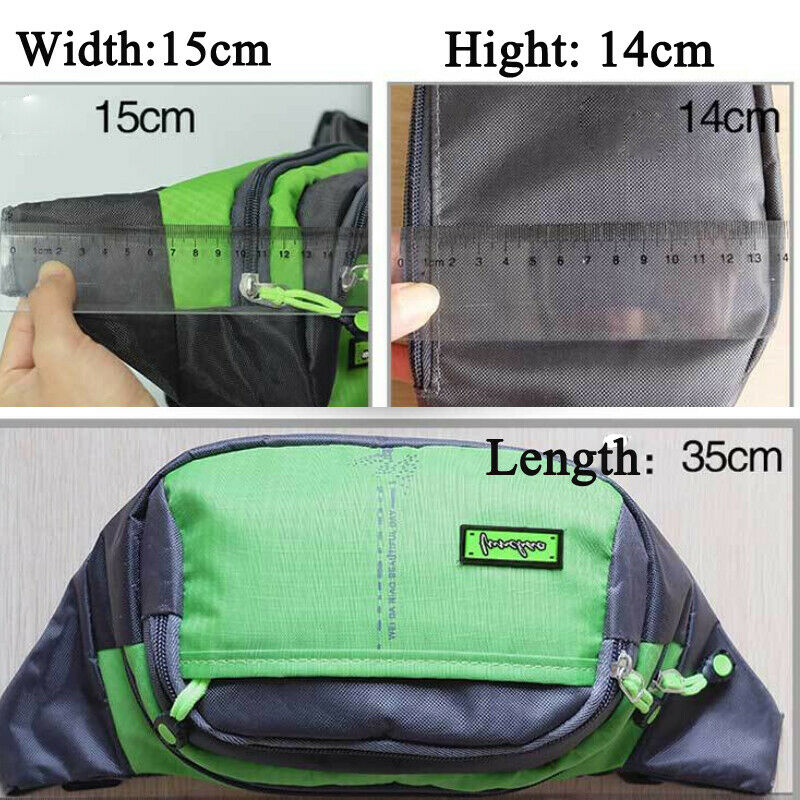 Zak Canvas Unisex Fanny Pack Taille Hip Belt Bag Purse Pouch Pocket Reizen Running Sport Bum Waterdichte