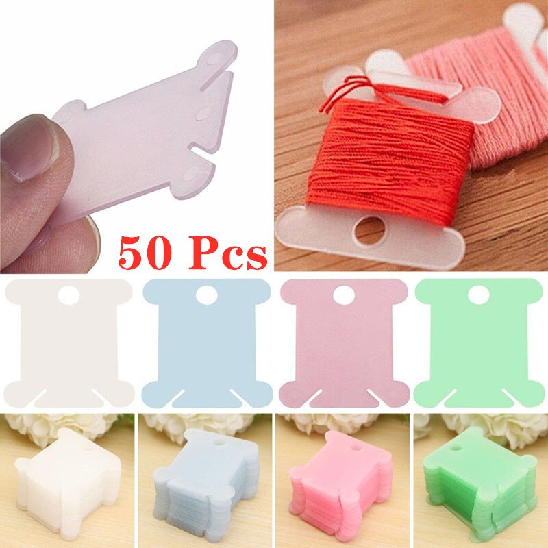 50 Stuks Borduren Floss Craft Draad Spoel Kruissteek Opslag Houder Plastic Tim Borduurgaren Opslag Classificatie