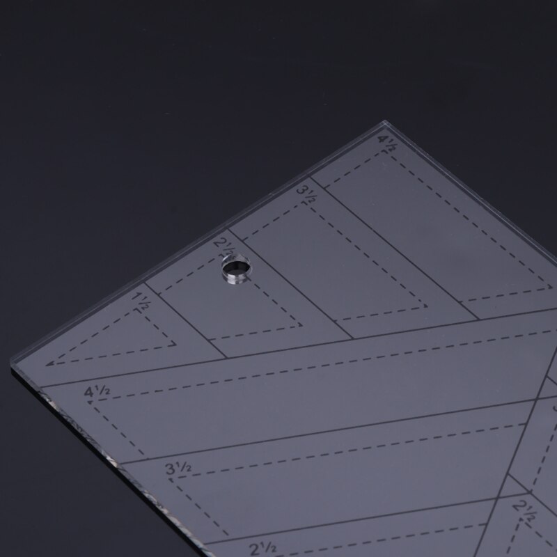 Shape Measure Trapezoid Quilts Plastic Ruler DIY Patchwork Sewing Tools
