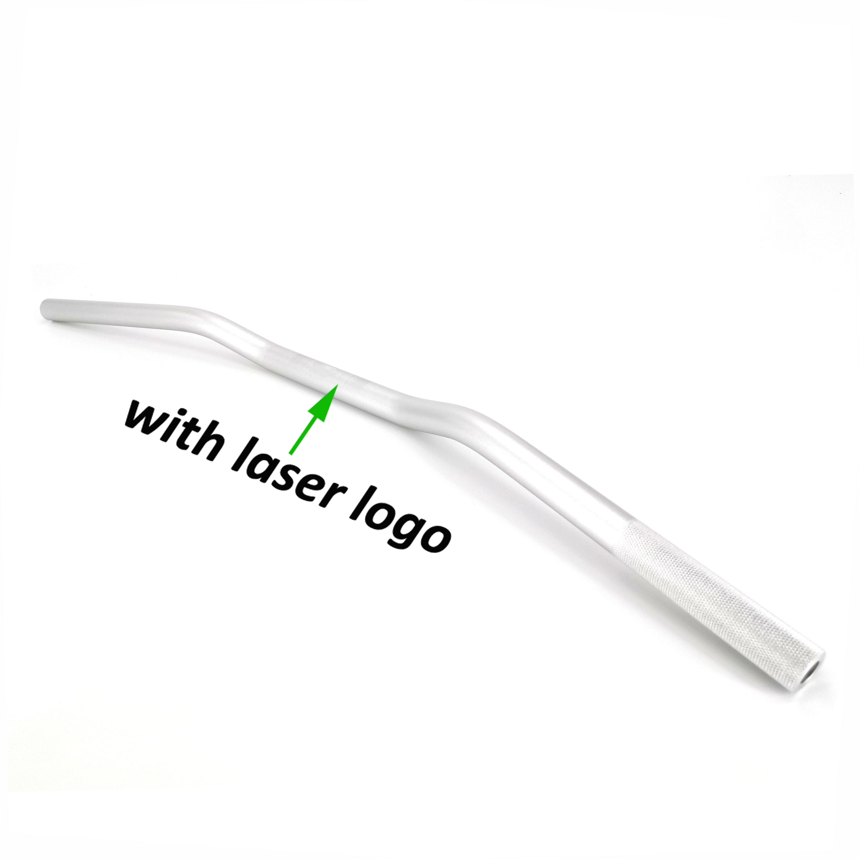 Motorcycle Handlebar 22mm CNC Aluminum Alloy Handle Bars for Honda NC750X PXC CB1000R CB500X MT09 R1 Z750 Z900 Z1000 Cafe Racer: Silver-laser logo