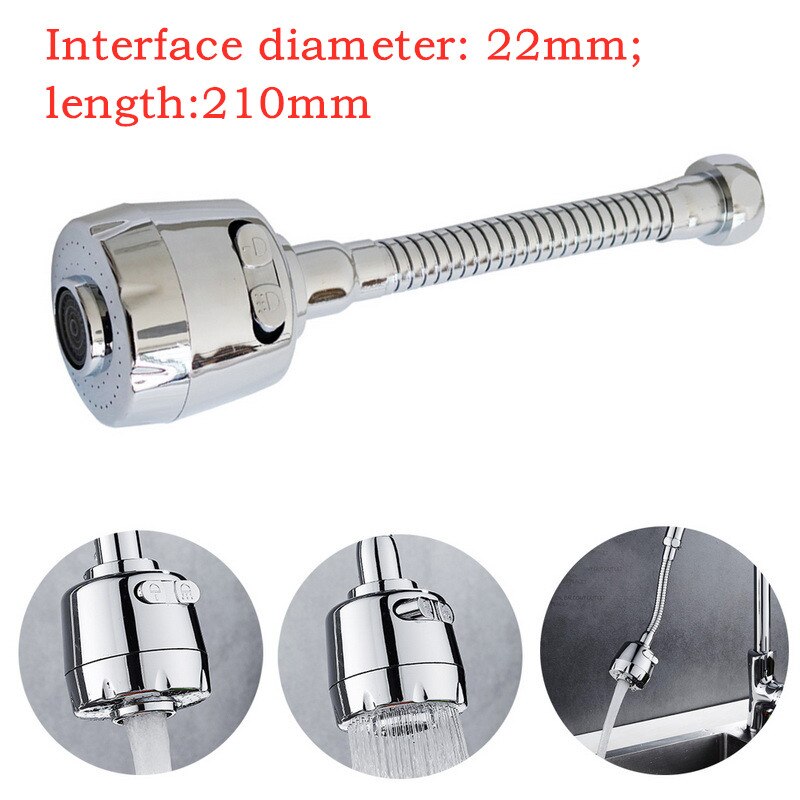 360-degree Rotating Adjustable Water Saving Aerator Kitchen Faucet Tap Nozzle Faucet Filter Kitchen Accessories