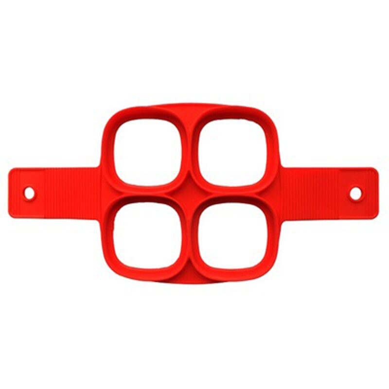 Pannenkoek Maker Meerdere Vormen 4 Gaten Anti-aanbak Siliconen Bakvorm Ring Gebakken Ei Mold Voor Familie Koken Bakken Accessoires: C