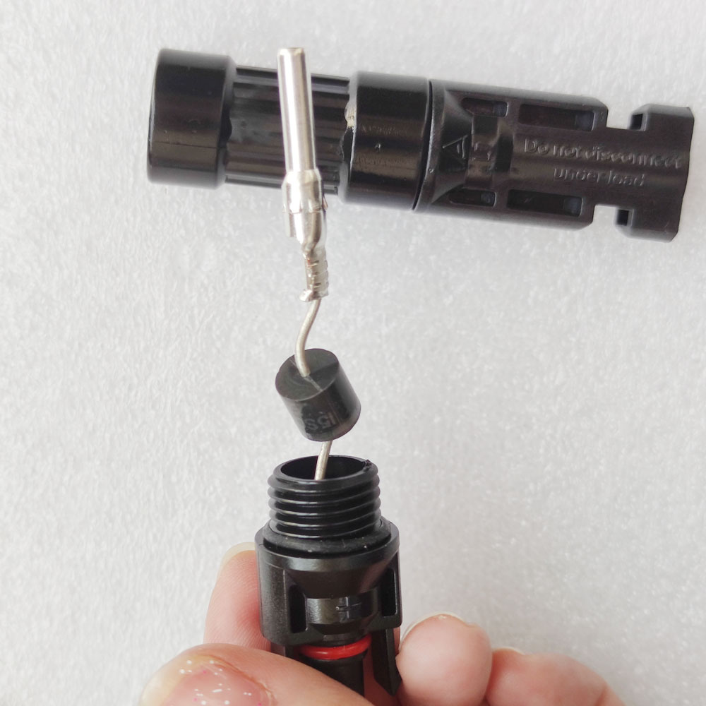 10A 15A 20A 30A Solar DC Diode Plug Connector For PV System Solar panel Parallel Connection protection