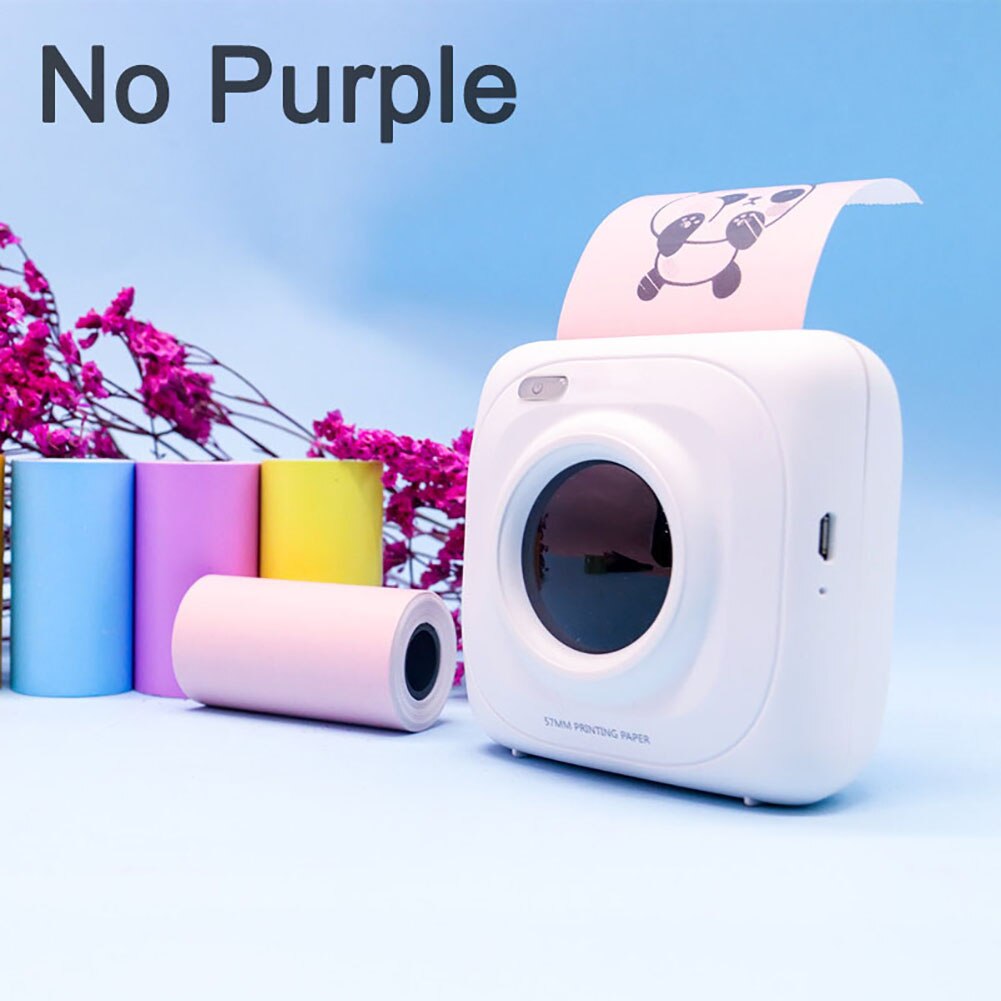 4 Rolls Thermal Paper Roll 57*30mm Clear Printing For Pocket Thermal Printer For Mini Photo Printer Picture Travel Office Items