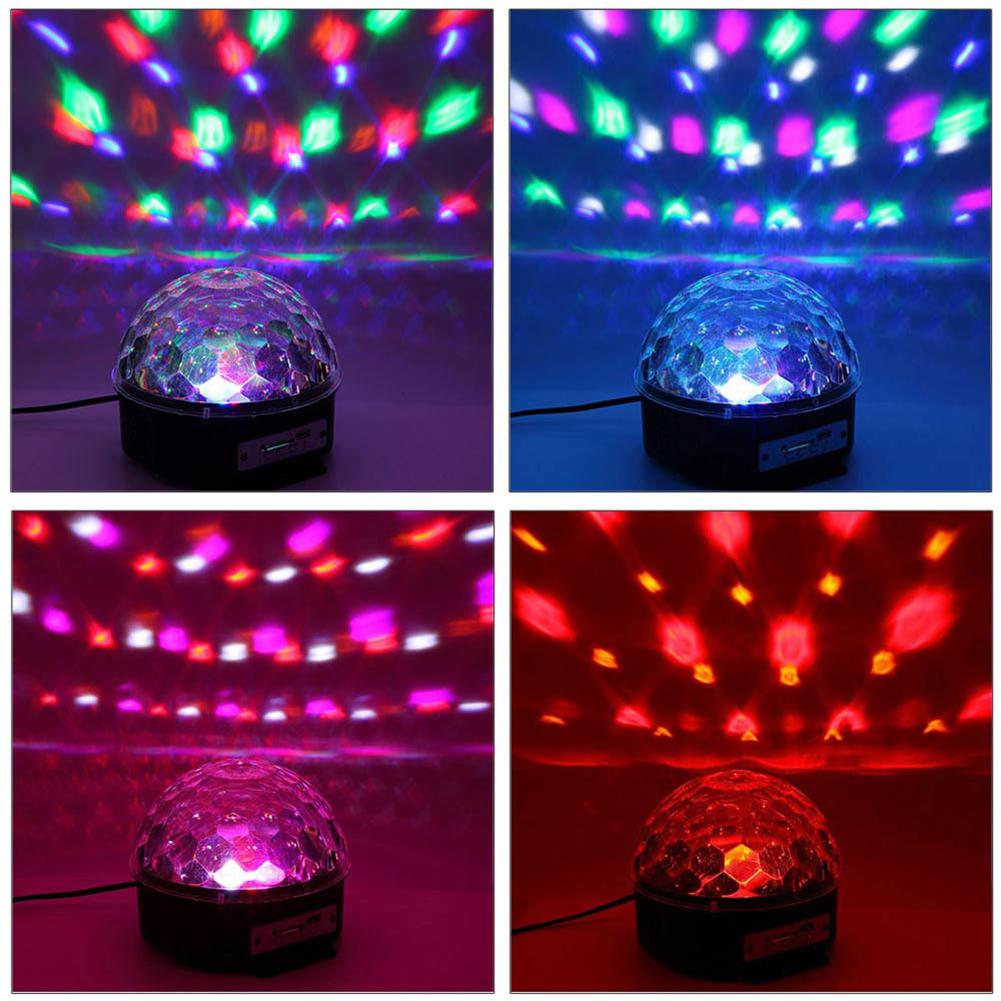 HiMISS LED DJ Disko Licht Klang Kontrolle Bühne Lichter RGB Magie Kristall Ball Lampe Projektor Wirkung Lampe Licht Weihnachten Party
