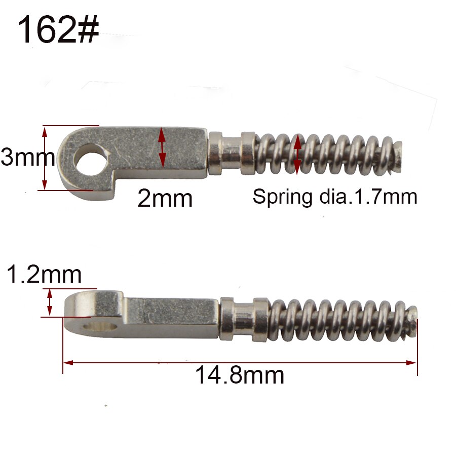 Vis de charnière à ressort pour lunettes, 100 pièces, flexible, branche, accessoire de réparation: 162