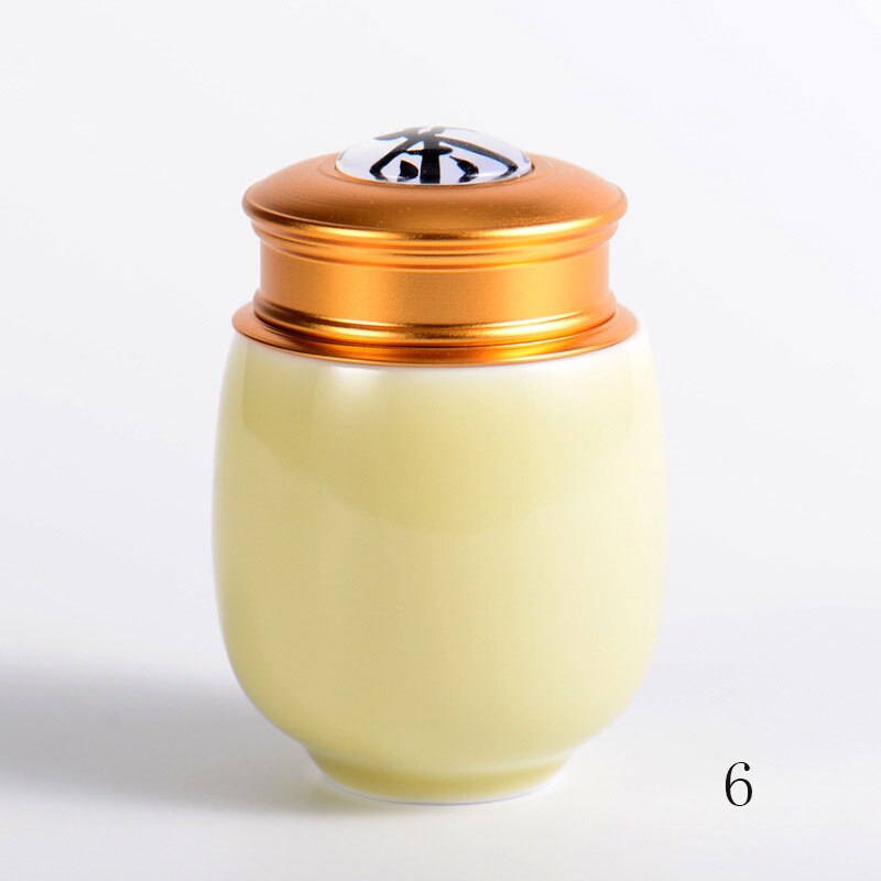 Celadon-latas selladas pequeñas para café, envases de metal para cereales, frutas secas, mini tanque de almacenamiento portátil para el hogar: 6