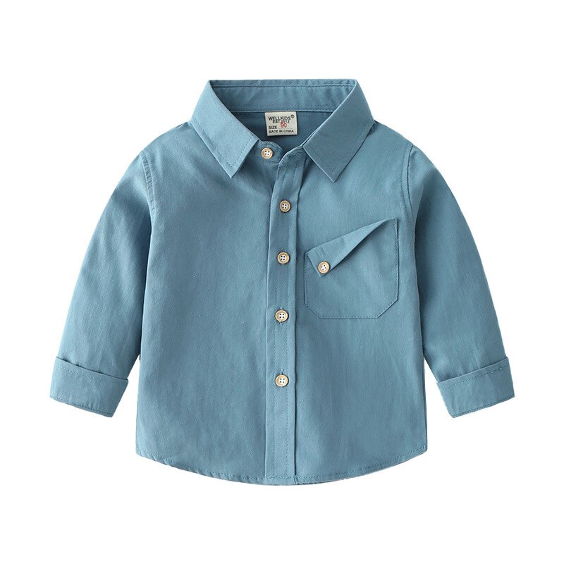 Snoep Kleur Jongens Shirts Zomer Herfst Kids Tops Zomer Turn Down Kleur Pocket Tops Tees Kinderkleding