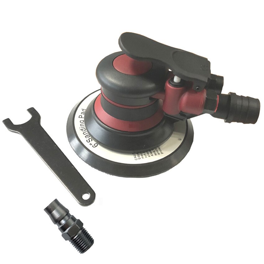 Random Orbital Sander 6" Air Palm Random Orbital Sander Pneumatic Polisher Speed Adjustable Grinding Sanding Tool