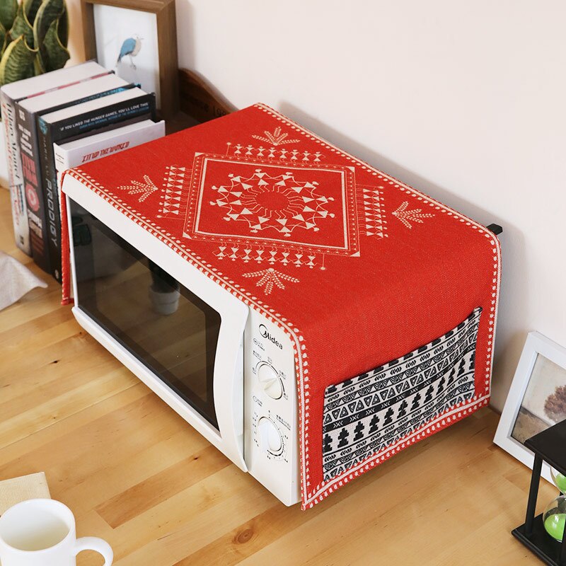Microwave Oven Cover Fabric Dust Cover Oven Cover Towel microwave cover kitchen aid mixer