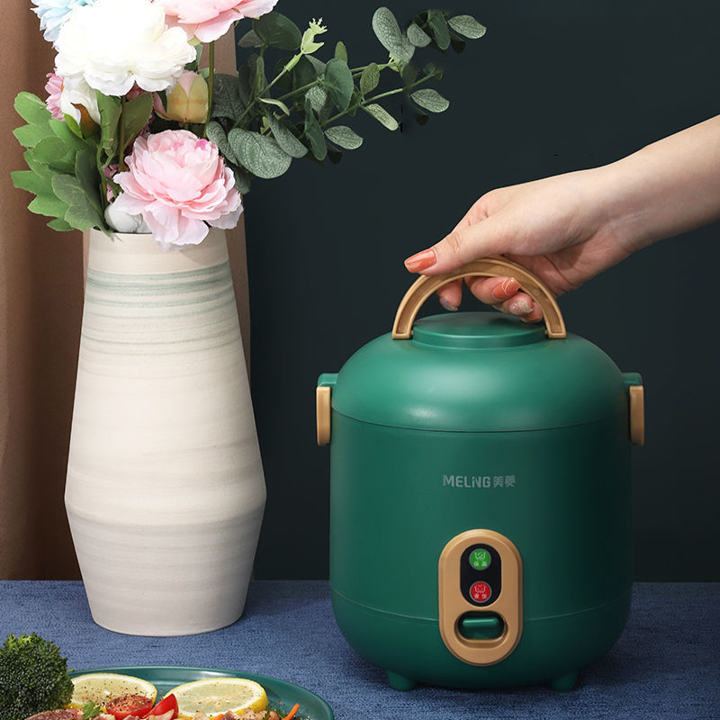 220V Electric Rice Cooker 1.2L Non-Stick Liner Rice Cooking Pot One Key Operation Insulation Multi Cooker Office Soup Porridge