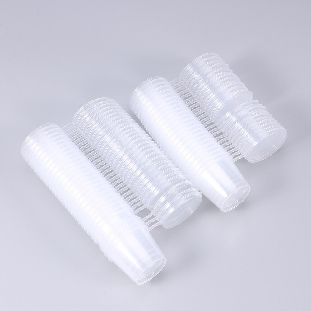 50Pcs 25Ml Wegwerp Portie Cups Clear Gedeelte Container Met Deksels Voor Jelly Yoghurt Mousses Saus: Picture 1