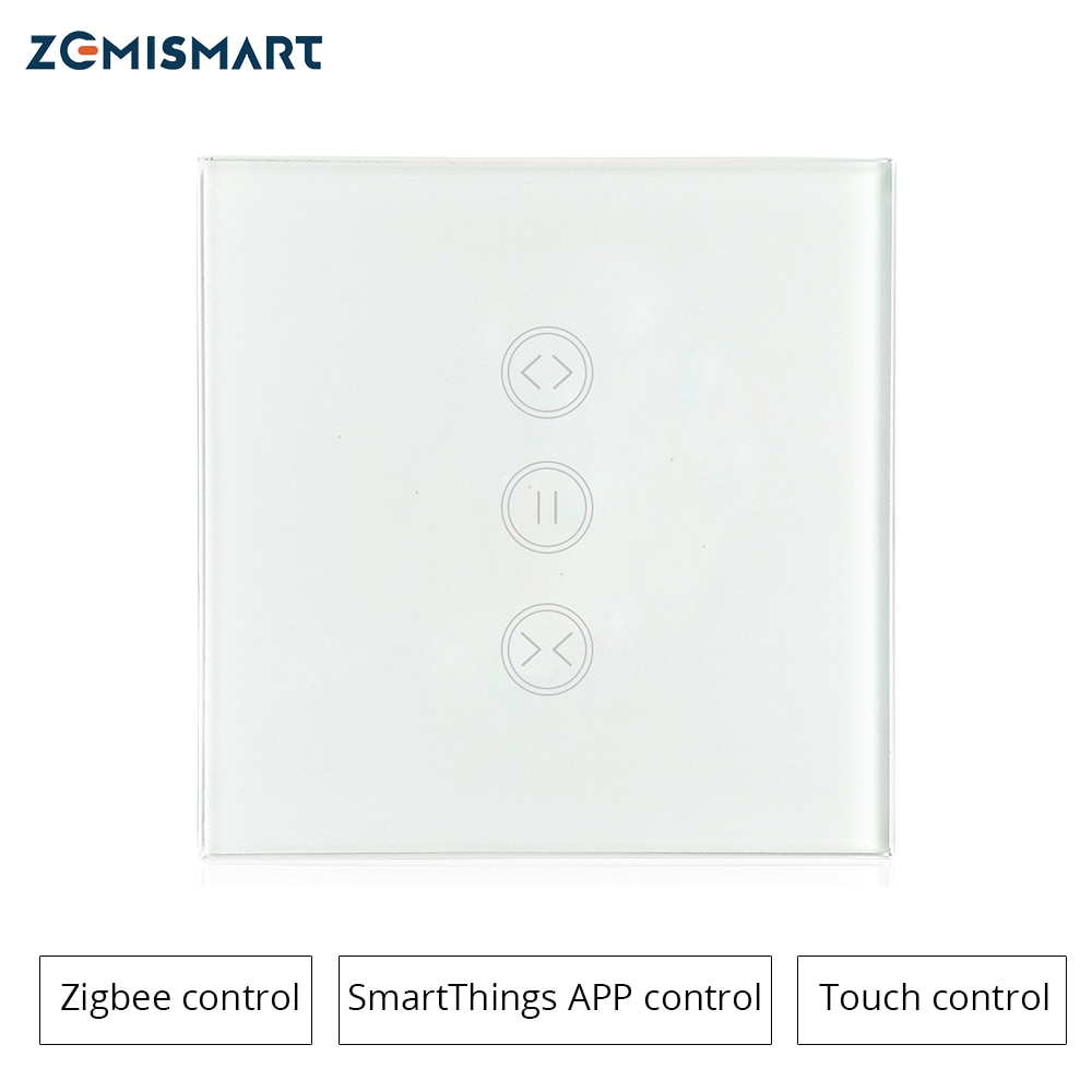 Zigbee EU Gordijn Wandschakelaar Compatibel met SmartThing Hub Voor Elektrische Gordijn Gemotoriseerde Rolgordijn