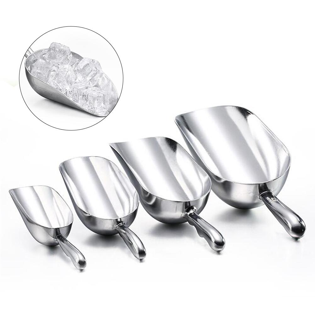 1Pcs Bar Ijsschep Roestvrij Staal Voedsel Meel Candy Scoop Spice Schop Bar Keuken Koken Tool Gedroogd Fruit Scoop