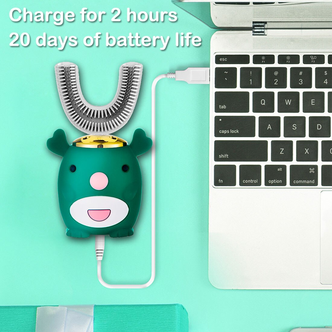 Smart 360 Degree Kids Toothbrush Electric Toothbrush kids USB rechargeable tooth cleaner Automatic Ultrasonic brush for children