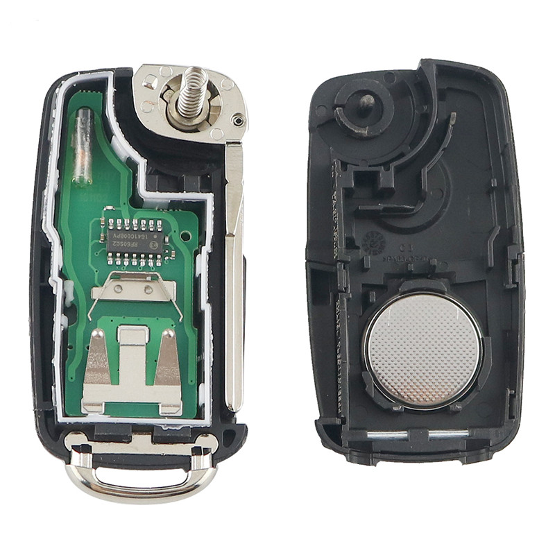 1/2/3/5 Uds 433MHz ID48 Chip Flip llave remota 5K 0837202 AD para VW Polo Sedan Golf 6 Passat B6 Volkswagen Touran Bora