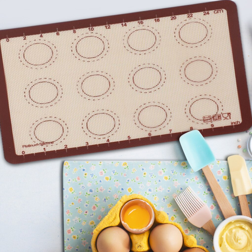 Rolling Dough Mat Silicone Non-Slip Kneading Board Kitchen Countertop Non-Stick Home Fondant Rolling Sheet